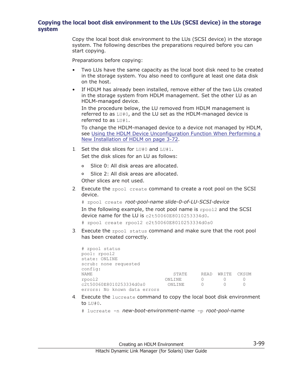 Storage system -99 | HP Hitachi Dynamic Link Manager Software Licenses User Manual | Page 165 / 646