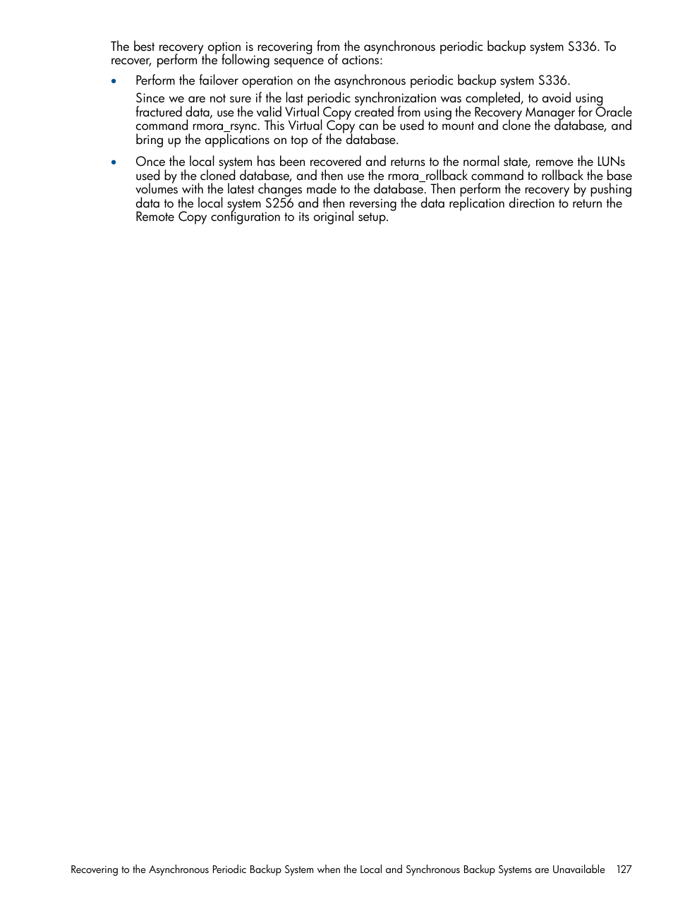 HP 3PAR Application Software Suite for Oracle Licenses User Manual | Page 127 / 199