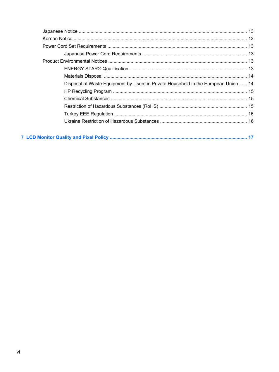 HP U160 15.6-inch LED Backlit Monitor User Manual | Page 6 / 23