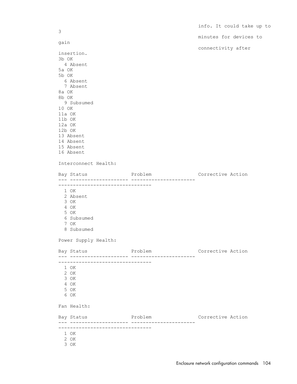 HP Onboard Administrator User Manual | Page 104 / 226