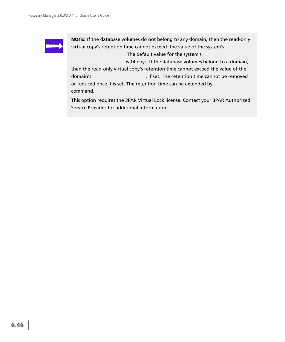 HP 3PAR Application Software Suite for Oracle User Manual | Page 160 / 196