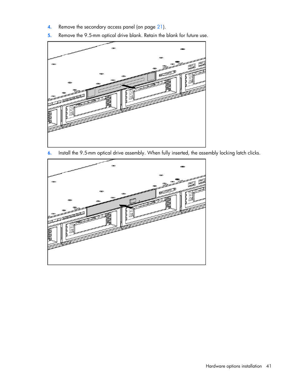 HP ProLiant DL320 G5p Server User Manual | Page 41 / 106