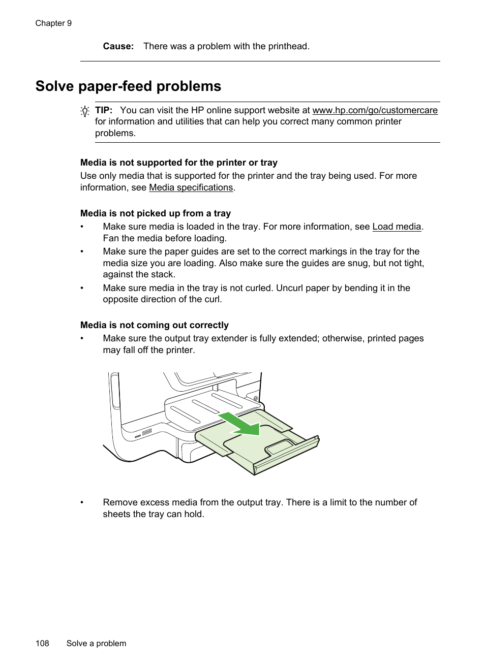 Solve paper-feed problems | HP Officejet Pro 8600 User Manual | Page 112 / 254
