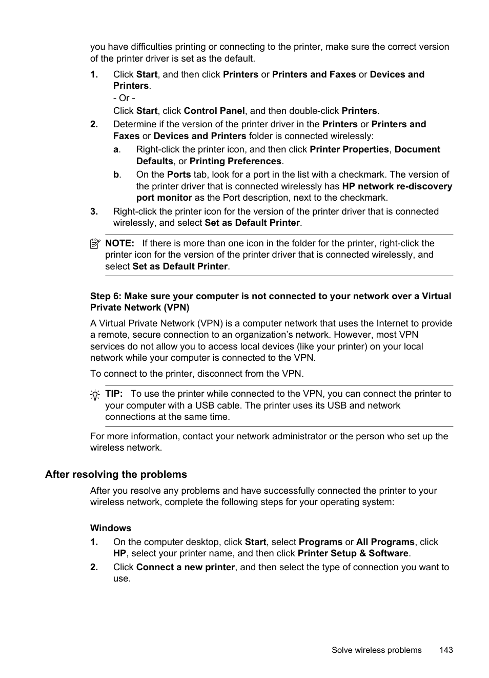After resolving the problems | HP Officejet Pro 8600 User Manual | Page 147 / 254