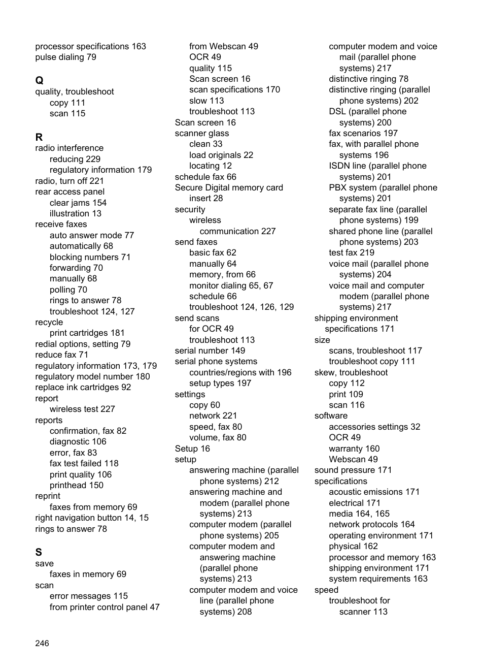 HP Officejet Pro 8600 User Manual | Page 250 / 254