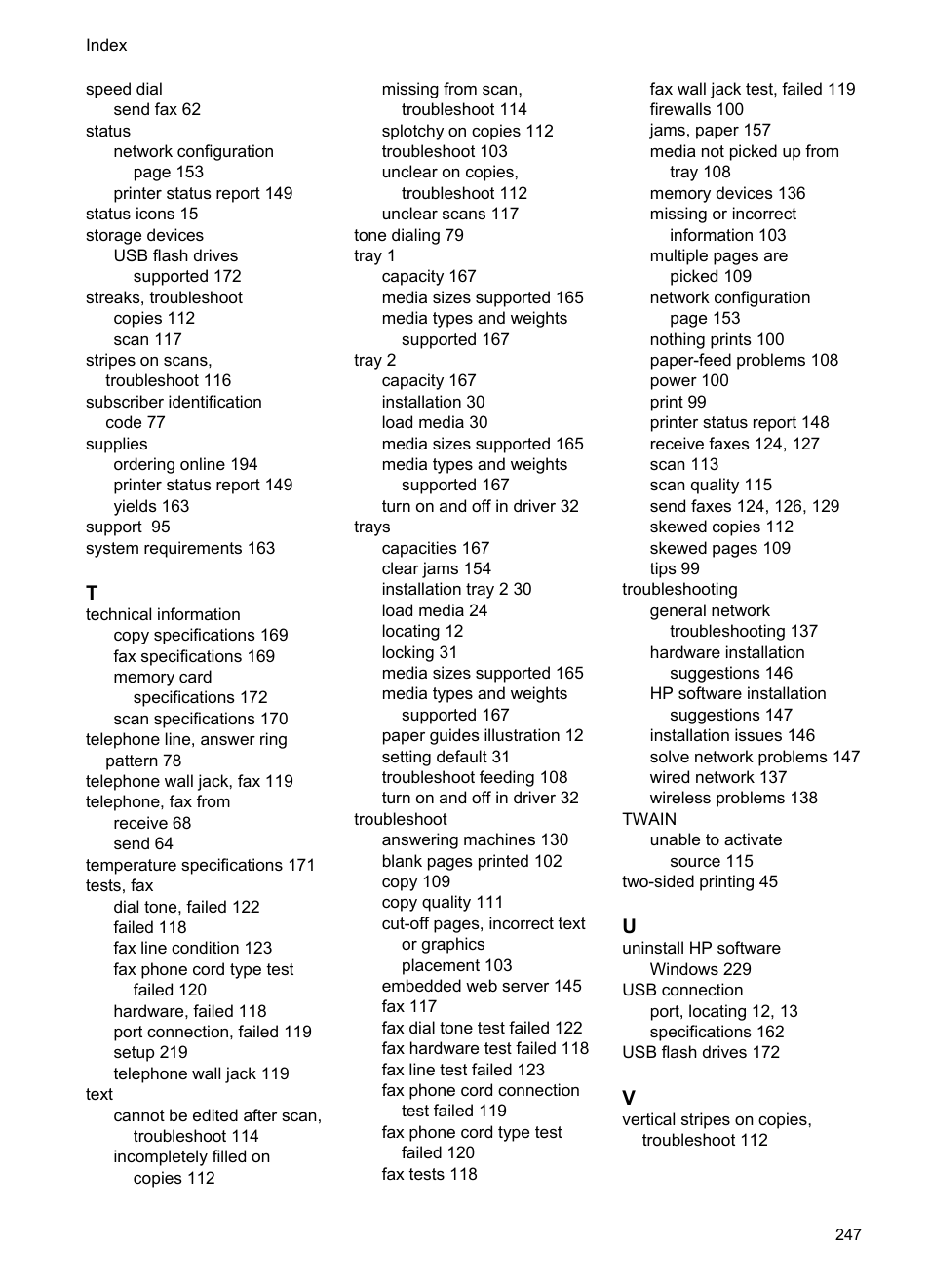 HP Officejet Pro 8600 User Manual | Page 251 / 254