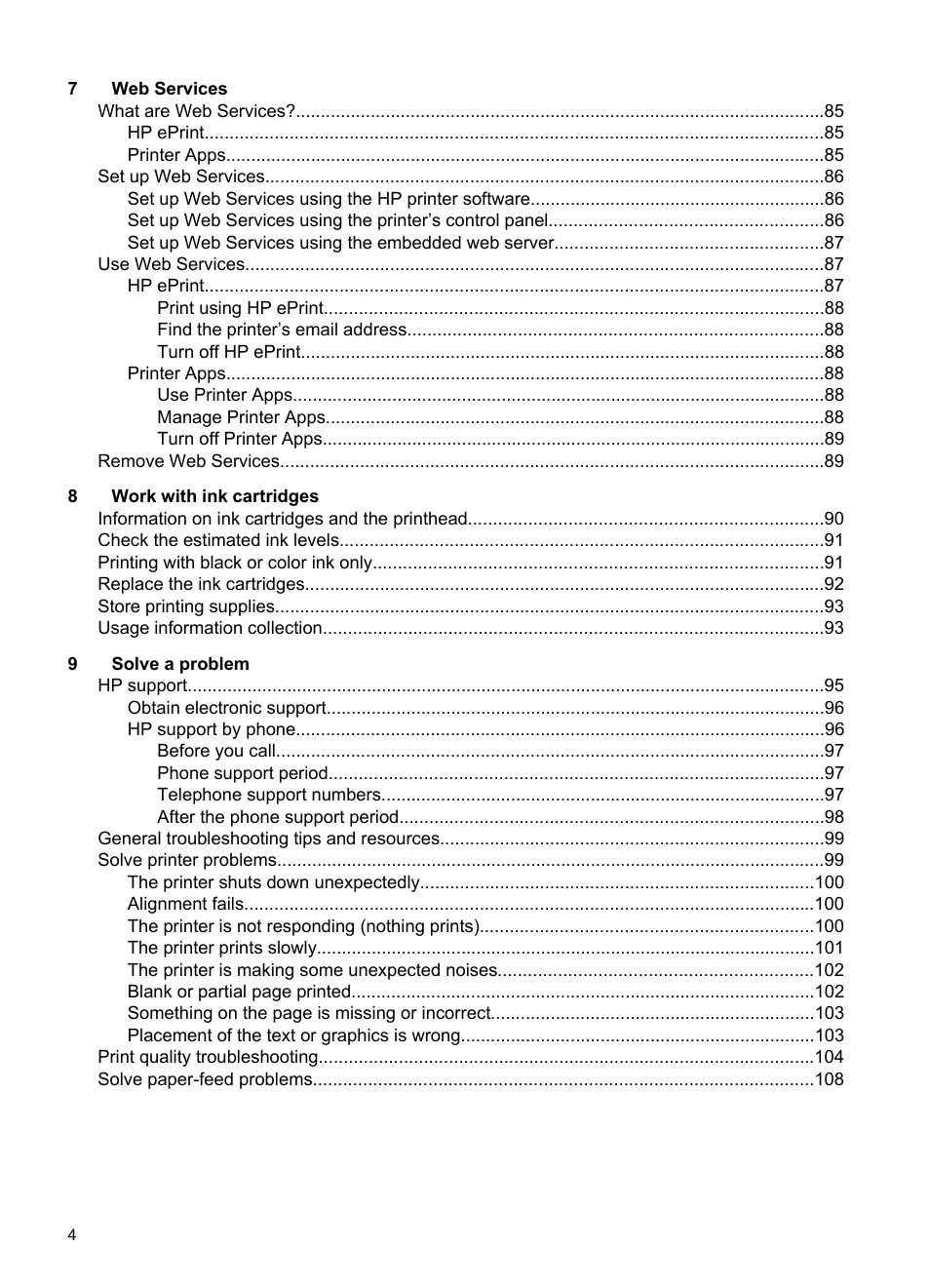 HP Officejet Pro 8600 User Manual | Page 8 / 254