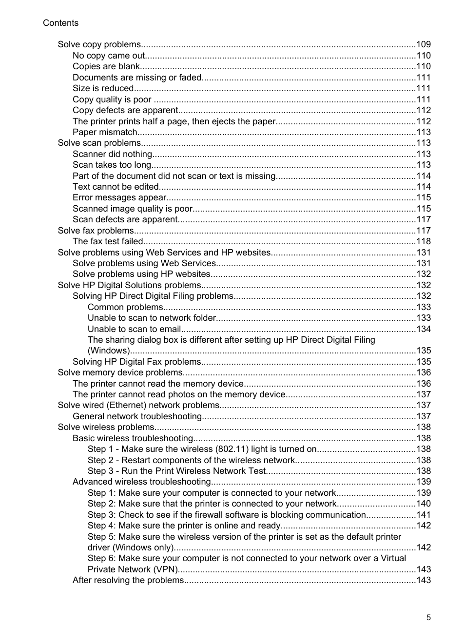 HP Officejet Pro 8600 User Manual | Page 9 / 254
