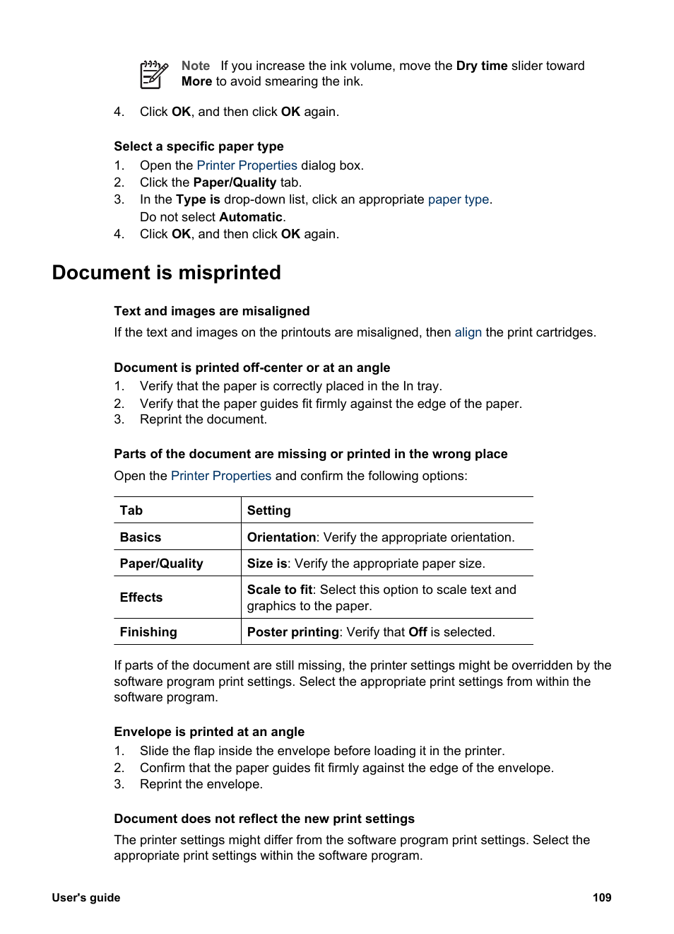 Document is misprinted | HP Deskjet 6940 User Manual | Page 111 / 150