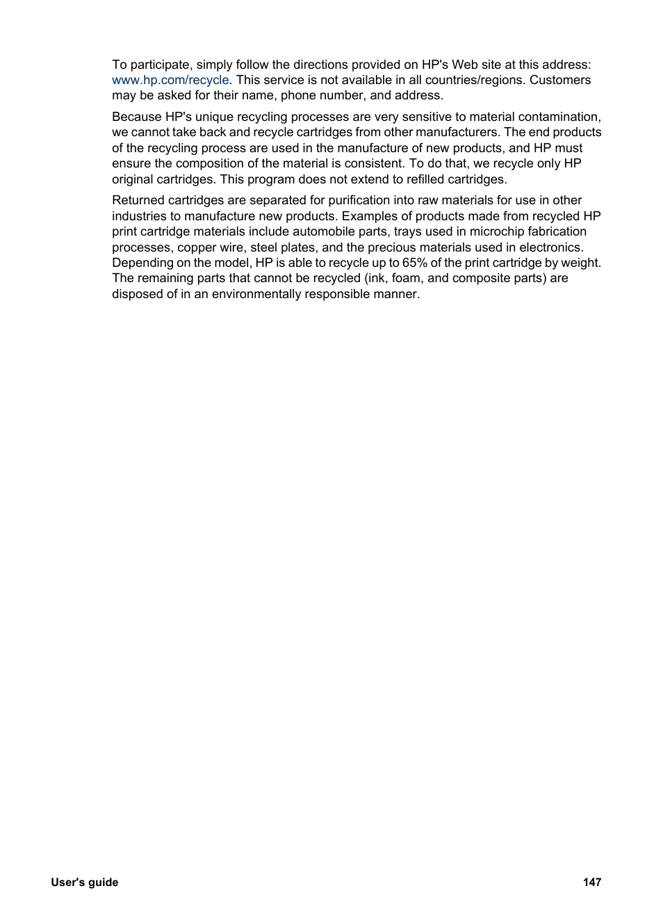 HP Deskjet 6940 User Manual | Page 149 / 150