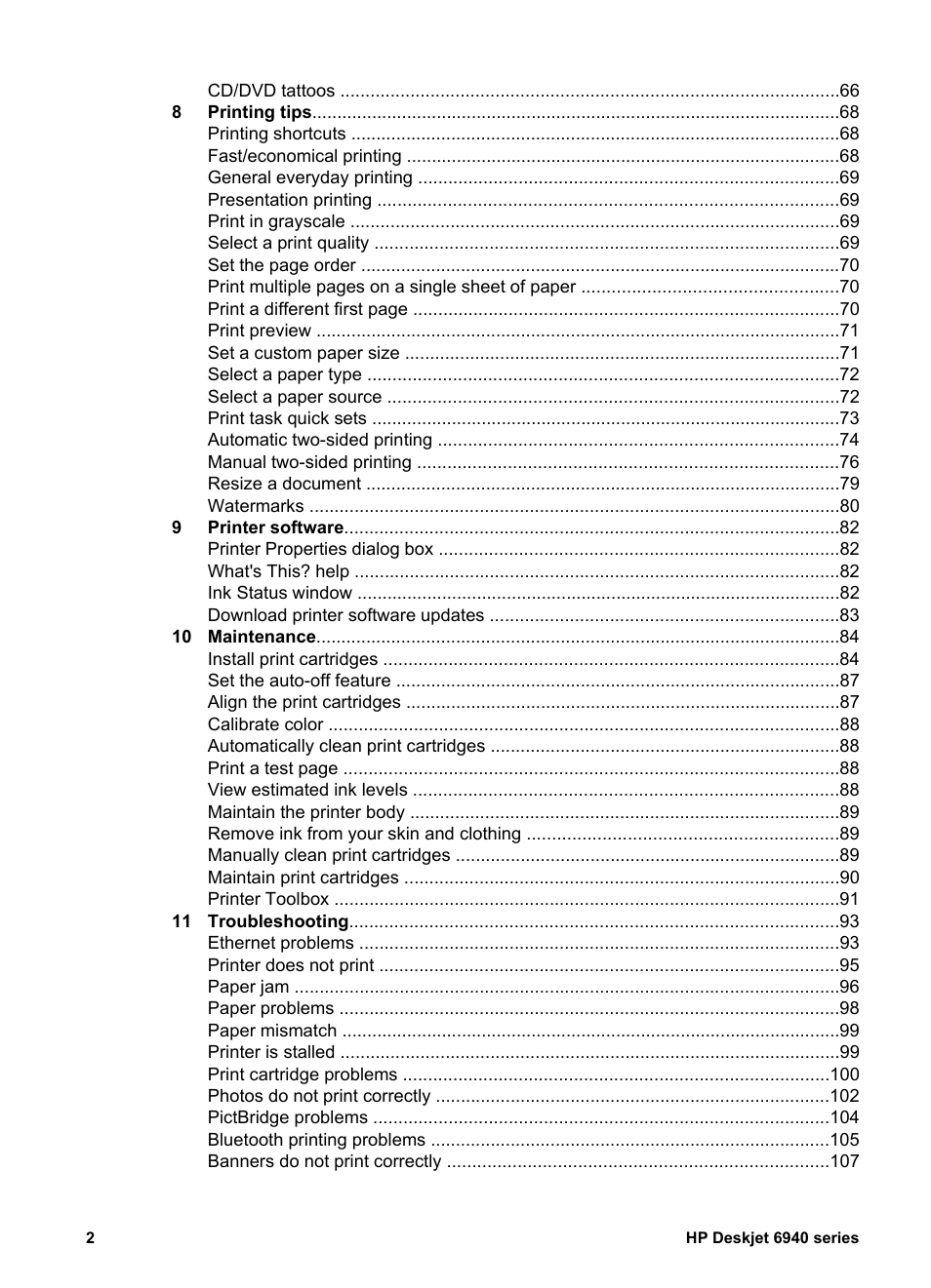 HP Deskjet 6940 User Manual | Page 4 / 150