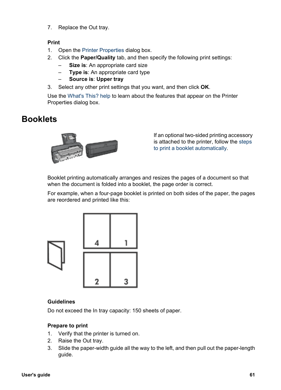Booklets | HP Deskjet 6940 User Manual | Page 63 / 150