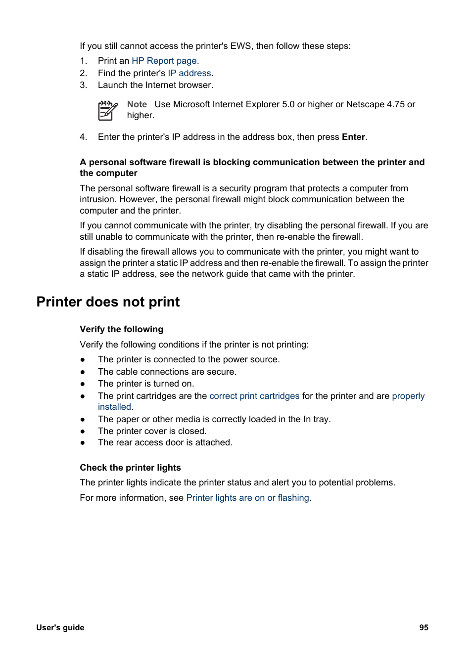 Printer does not print, Solutions, Steps | HP Deskjet 6940 User Manual | Page 97 / 150