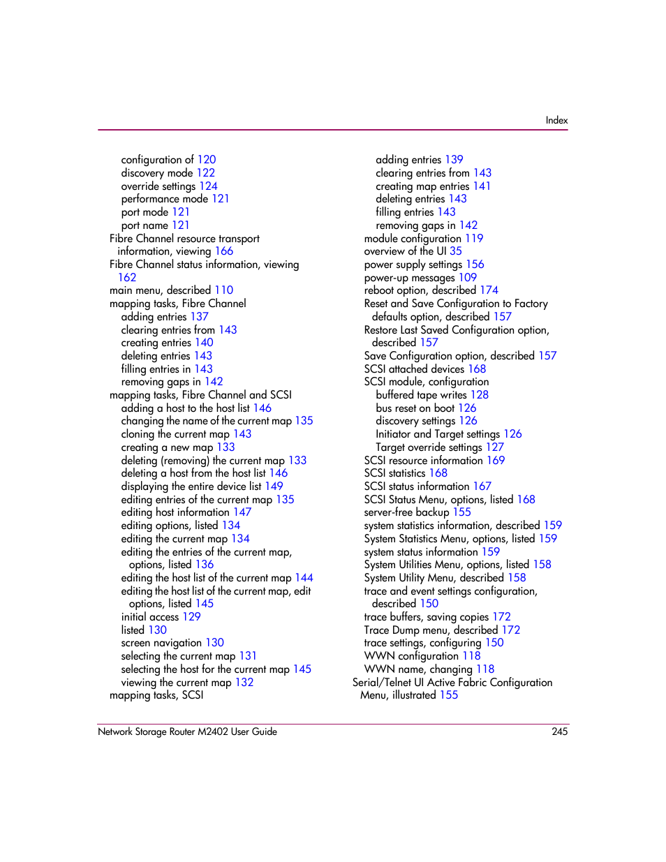 HP Network Storage Router m2402 User Manual | Page 239 / 244