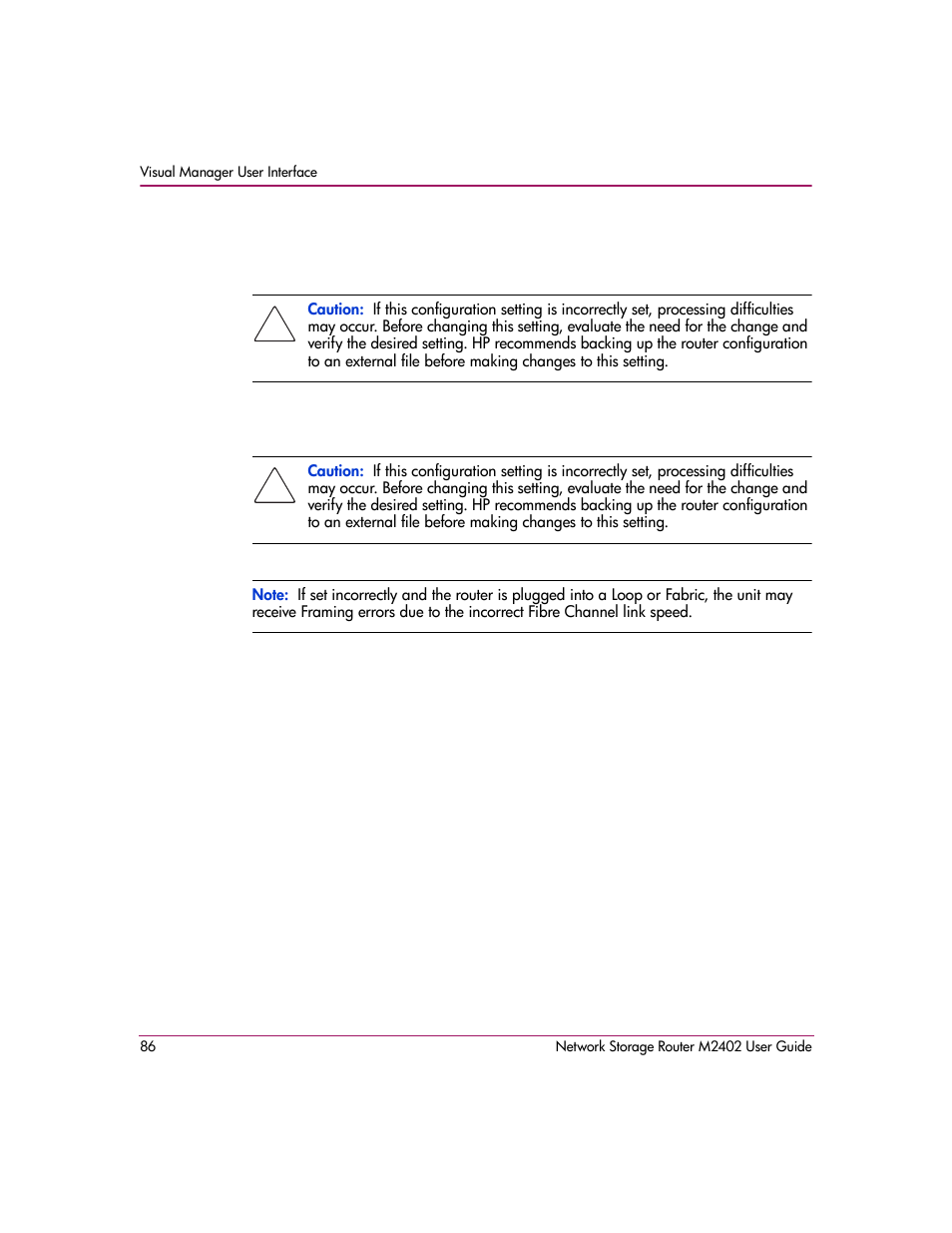 HP Network Storage Router m2402 User Manual | Page 80 / 244
