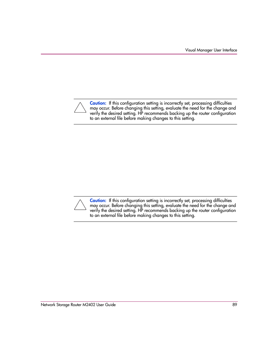 HP Network Storage Router m2402 User Manual | Page 83 / 244