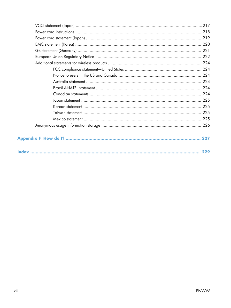 HP Officejet Pro X551 Printer series User Manual | Page 14 / 250