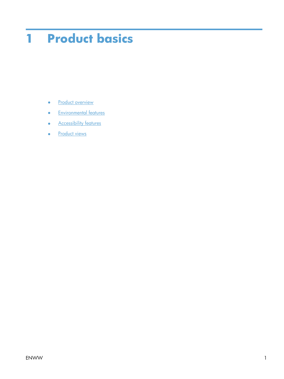 Product basics, 1 product basics | HP Officejet Pro X551 Printer series User Manual | Page 15 / 250