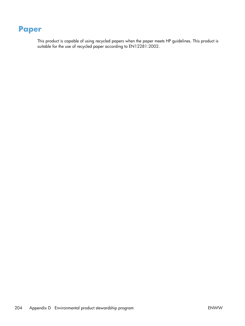 Paper | HP Officejet Pro X551 Printer series User Manual | Page 218 / 250