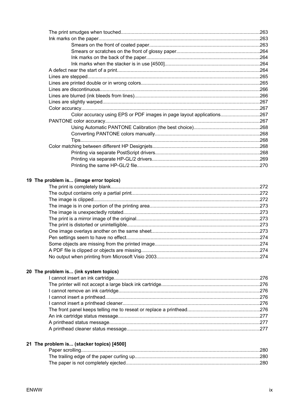 HP Designjet 4500 Printer series User Manual | Page 11 / 360