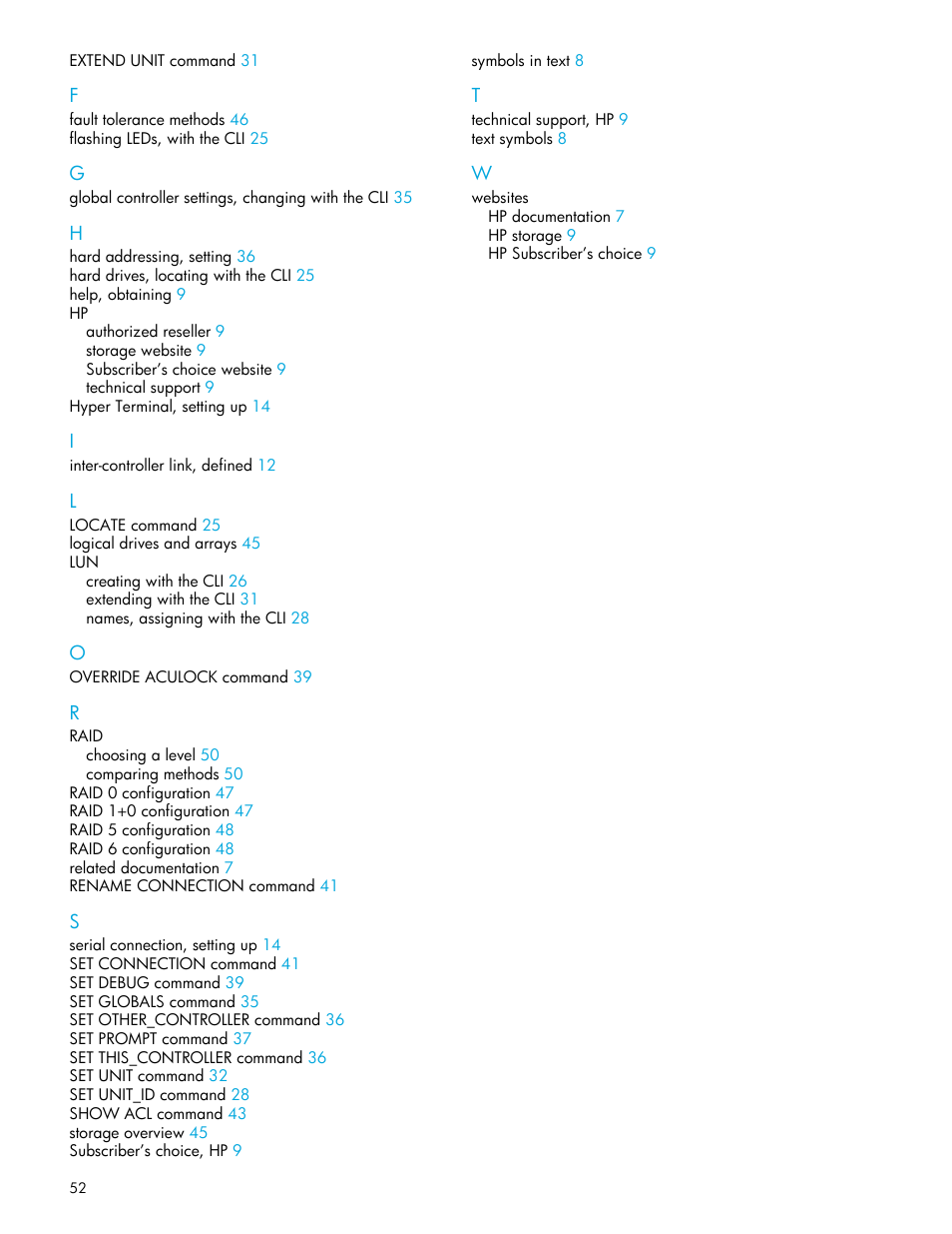 HP StorageWorks 1000 Modular Smart Array User Manual | Page 52 / 52