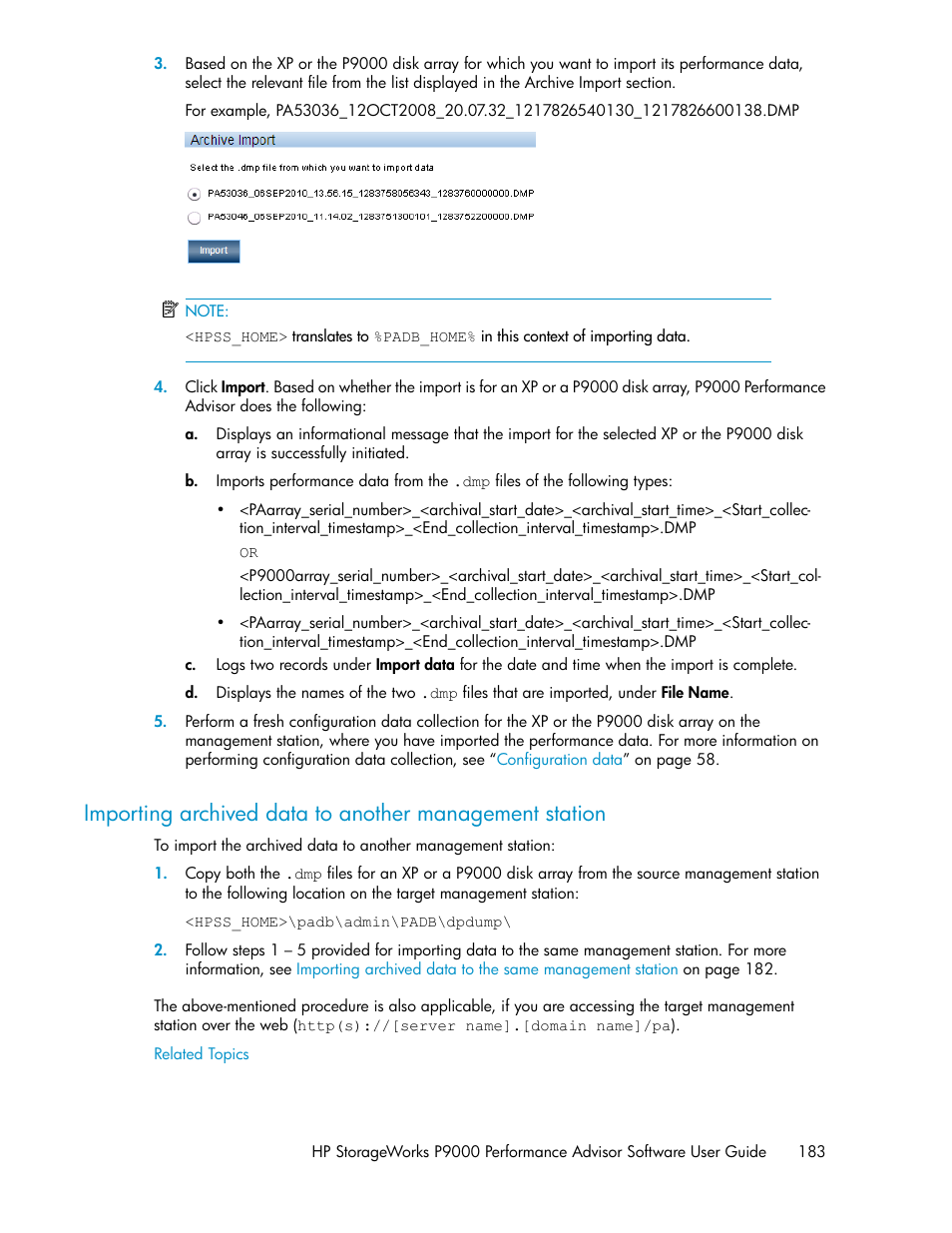 HP XP P9000 Performance Advisor Software User Manual | Page 183 / 476