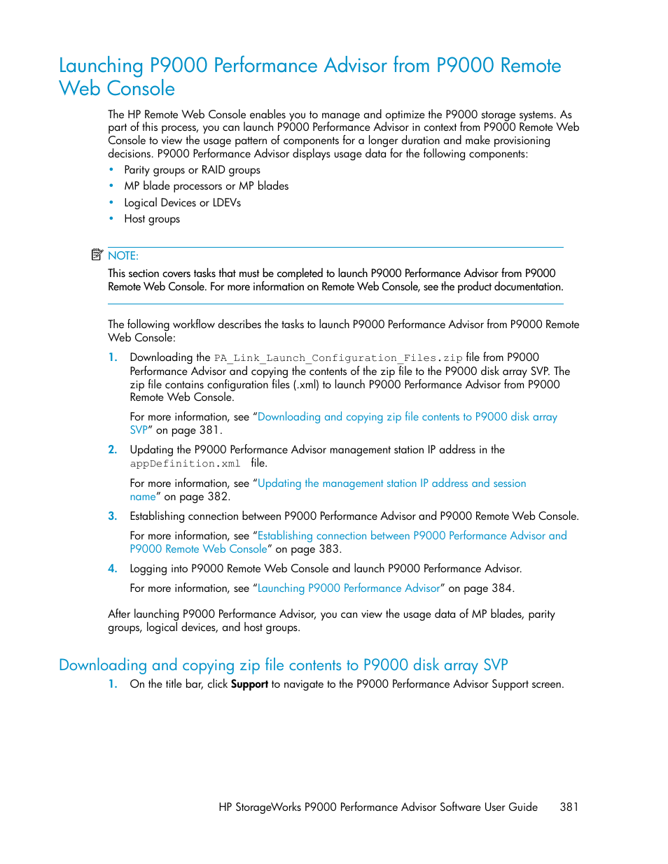 HP XP P9000 Performance Advisor Software User Manual | Page 381 / 476
