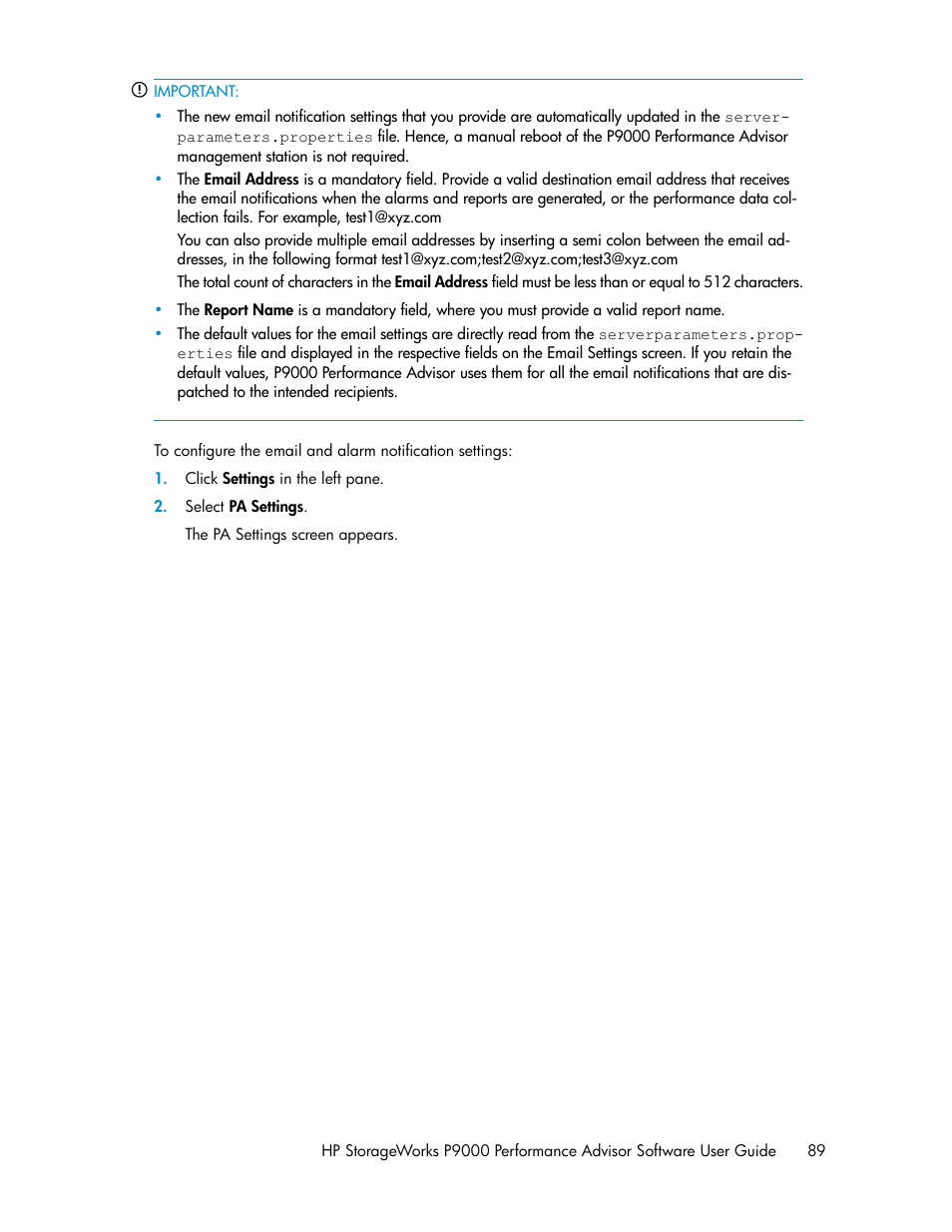 HP XP P9000 Performance Advisor Software User Manual | Page 89 / 476