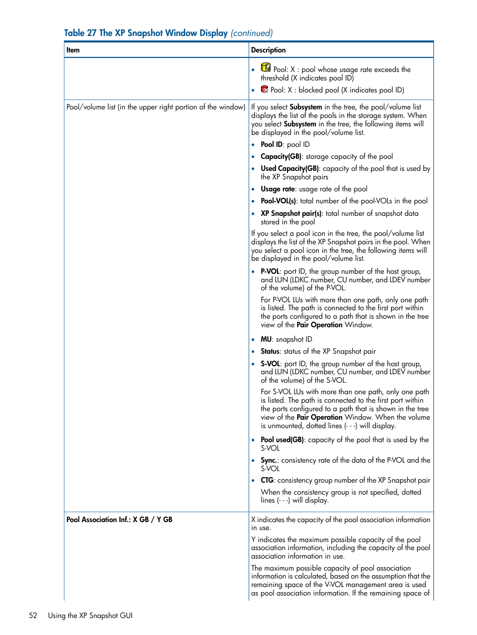 HP StorageWorks XP Remote Web Console Software User Manual | Page 52 / 116