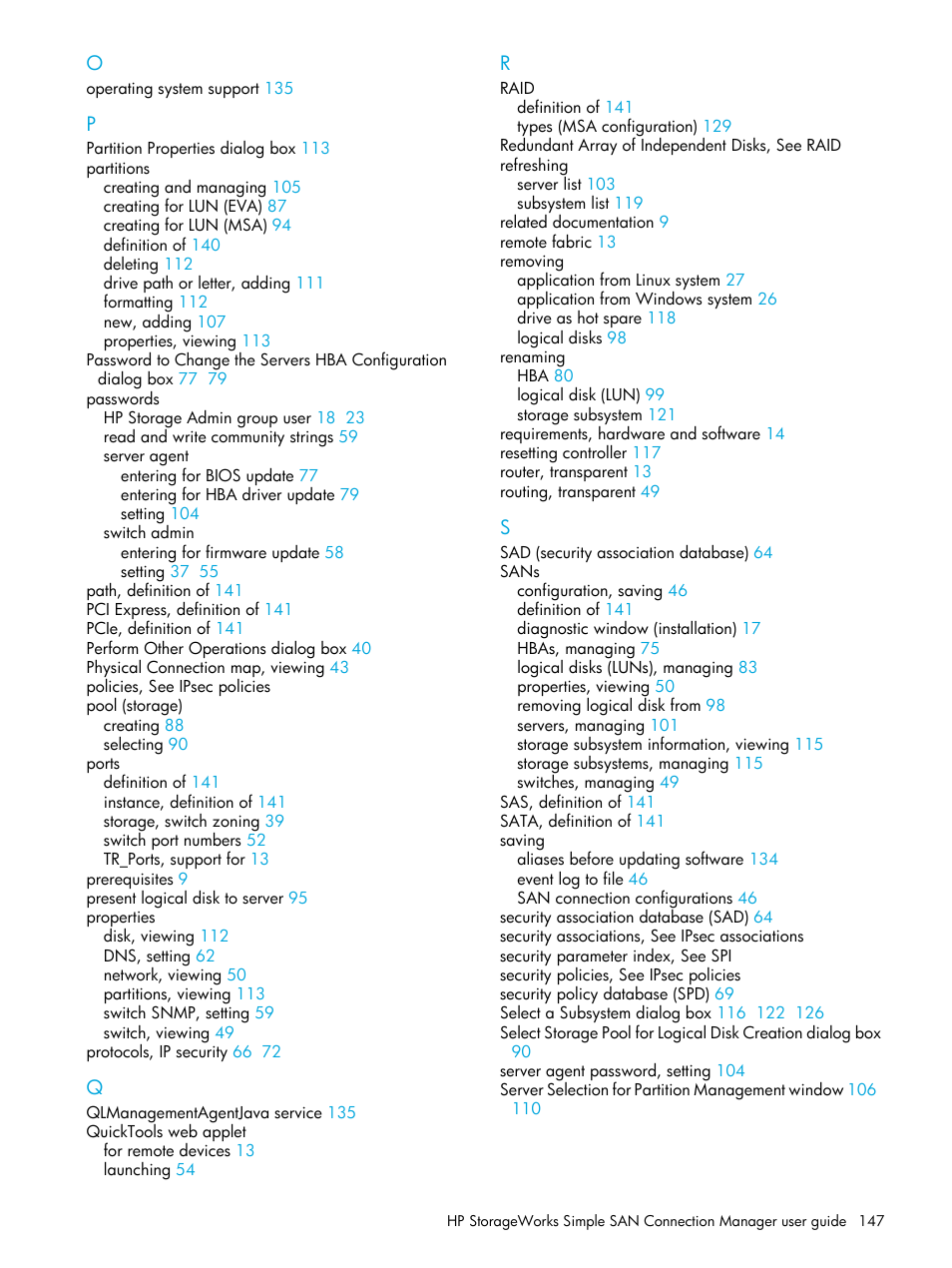 HP StorageWorks 2000fc G2 Modular Smart Array User Manual | Page 147 / 150