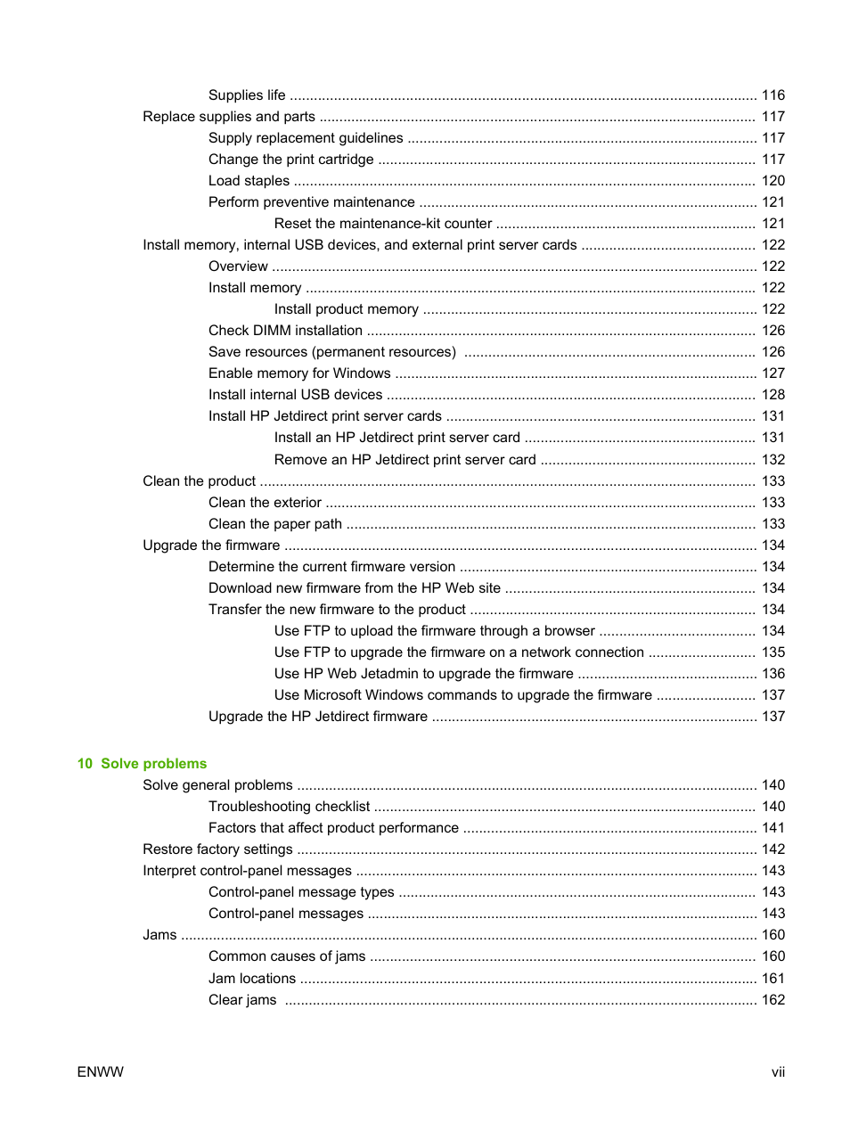 HP LaserJet P4015 Printer series User Manual | Page 9 / 246