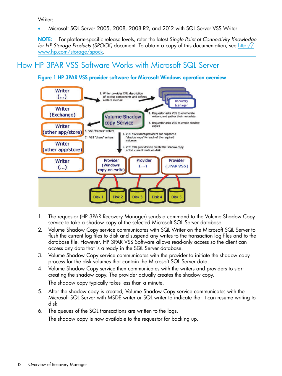 HP 3PAR Recovery Manager Software for Microsoft SQL Server Licenses User Manual | Page 12 / 108