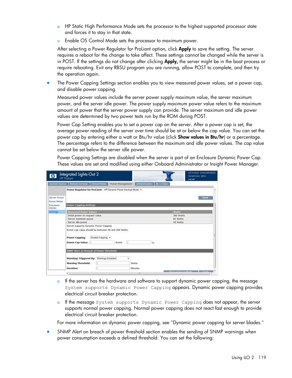 HP Integrated Lights-Out User Manual | Page 119 / 236