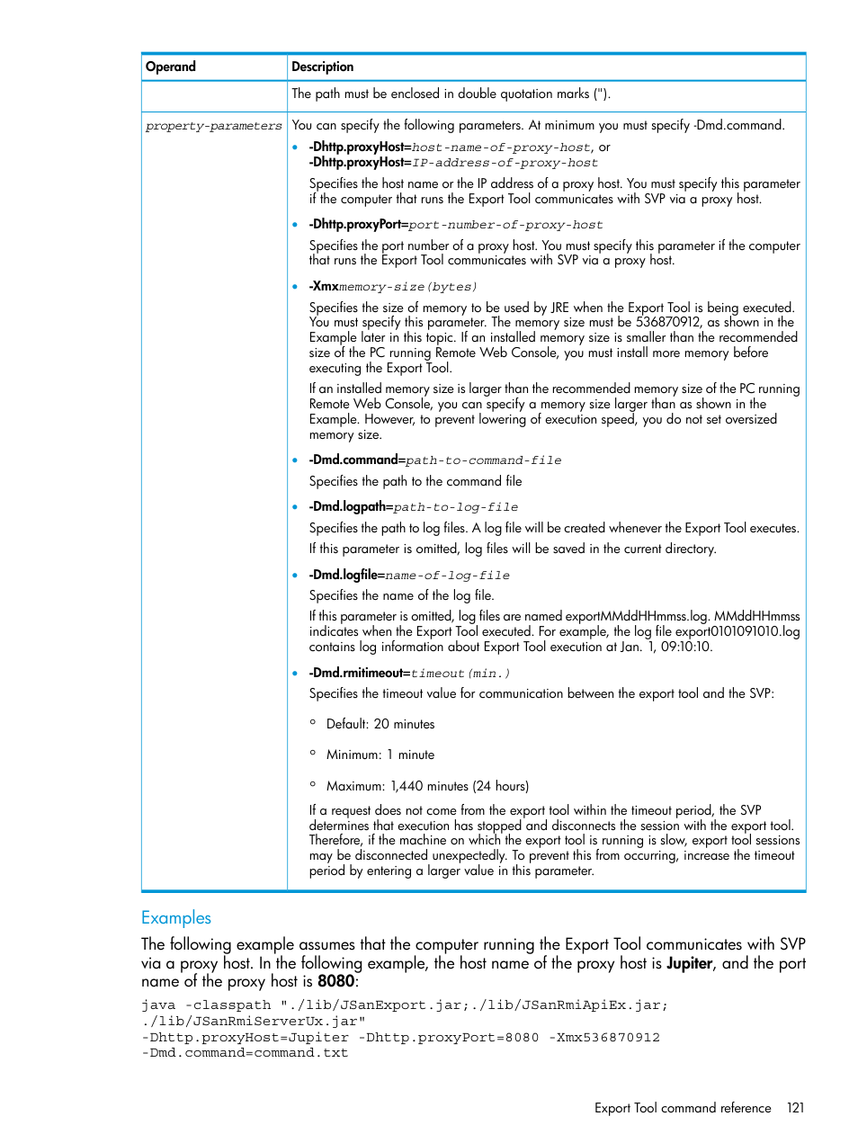 Examples | HP XP7 Storage User Manual | Page 121 / 227