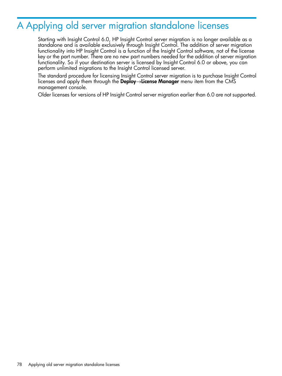 HP Insight Control Software for Linux User Manual | Page 78 / 87