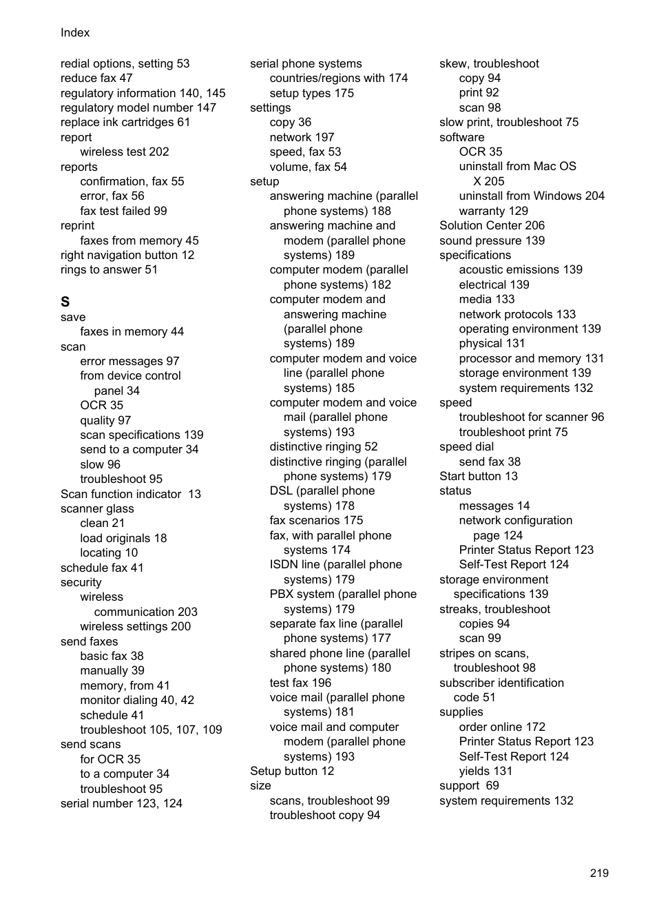 HP OFFICEJET 4500 User Manual | Page 223 / 228