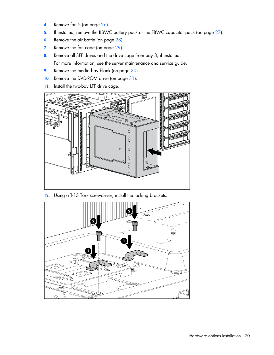 HP ProLiant ML370 G6 Server User Manual | Page 70 / 172