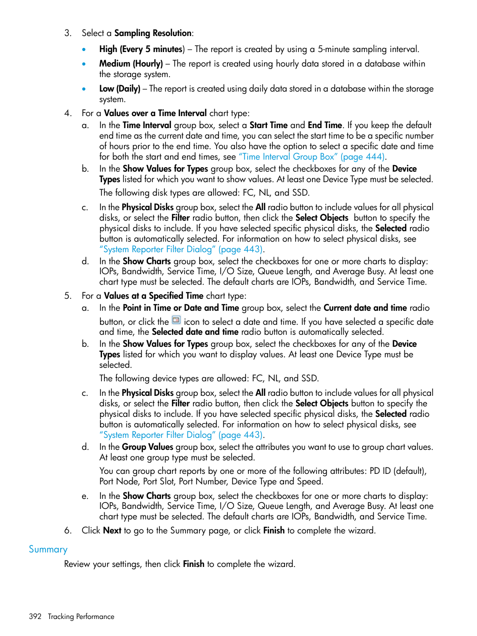 Summary | HP 3PAR Operating System Software User Manual | Page 392 / 525
