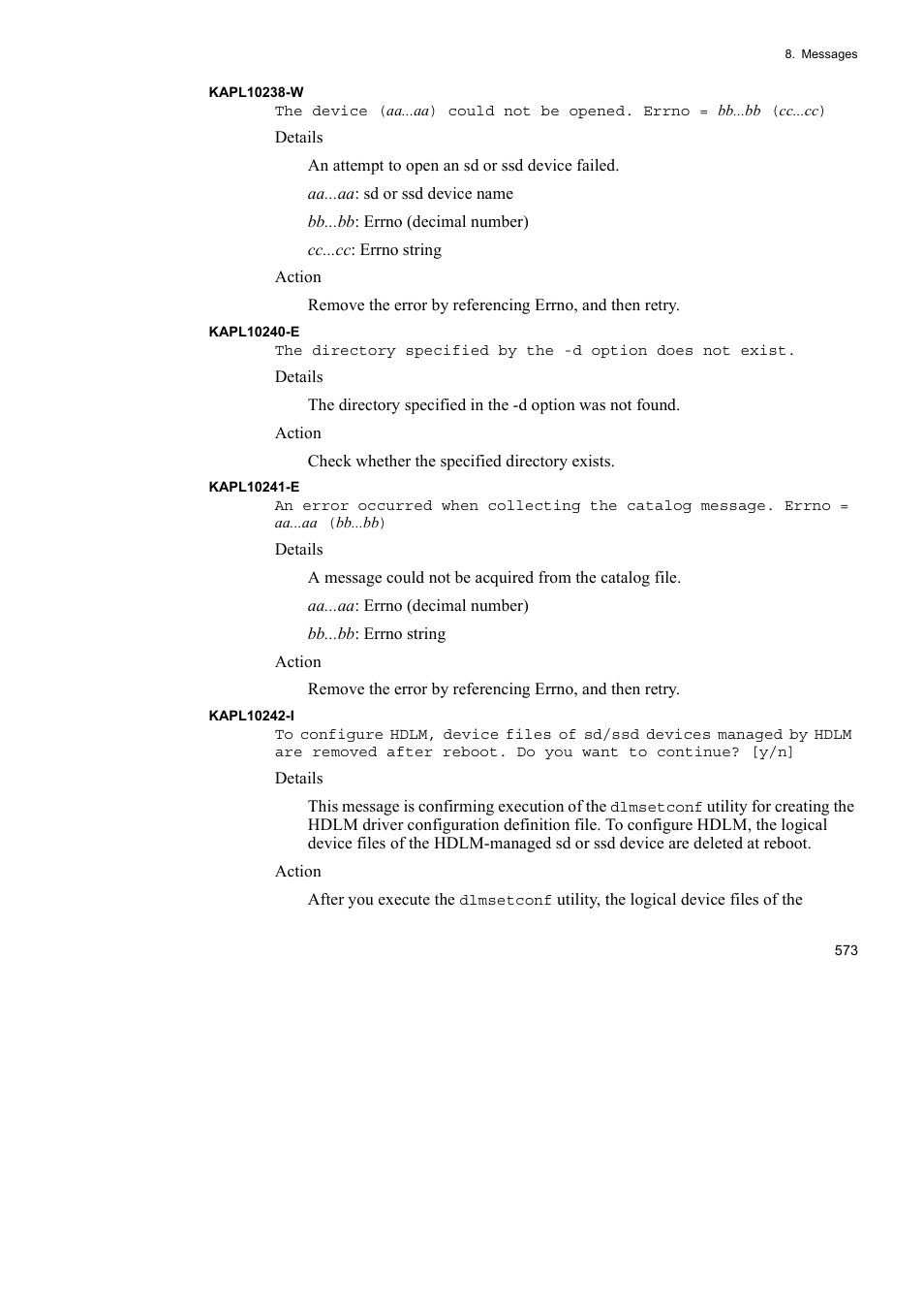 HP Hitachi Dynamic Link Manager Software User Manual | Page 595 / 652