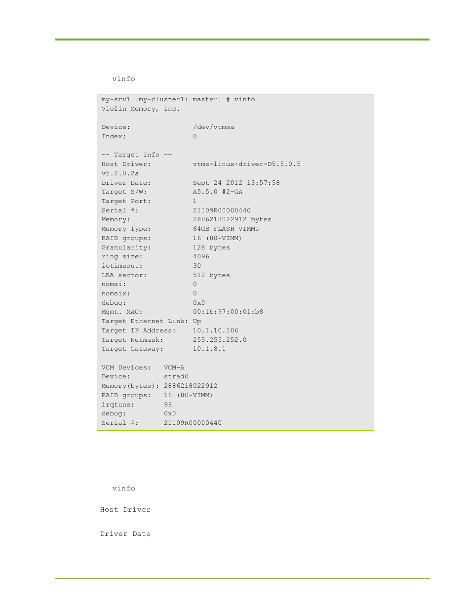 HP VMA-series Memory Arrays User Manual | Page 219 / 265