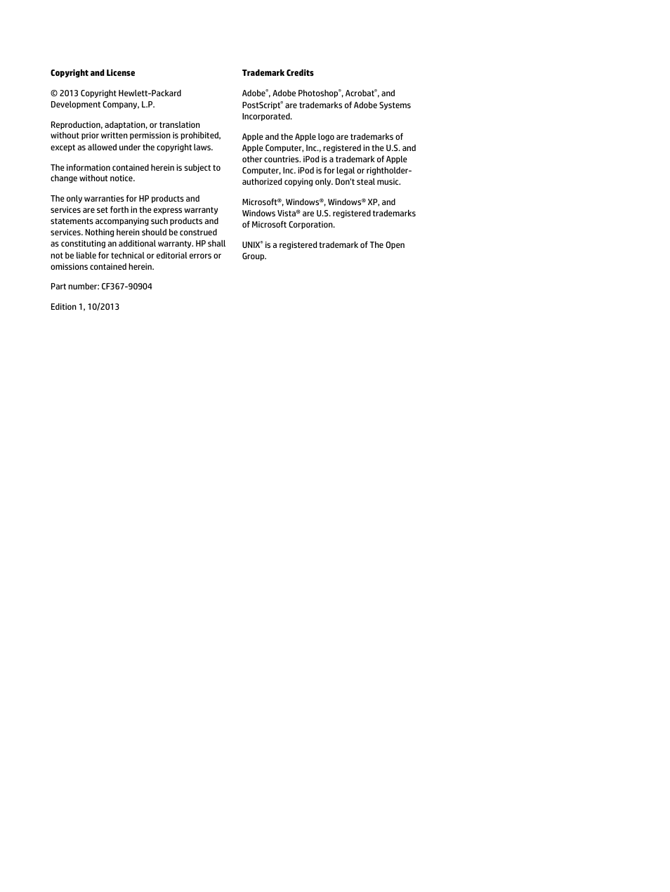 HP LaserJet Enterprise flow M830 Multifunction Printer series User Manual | Page 4 / 200