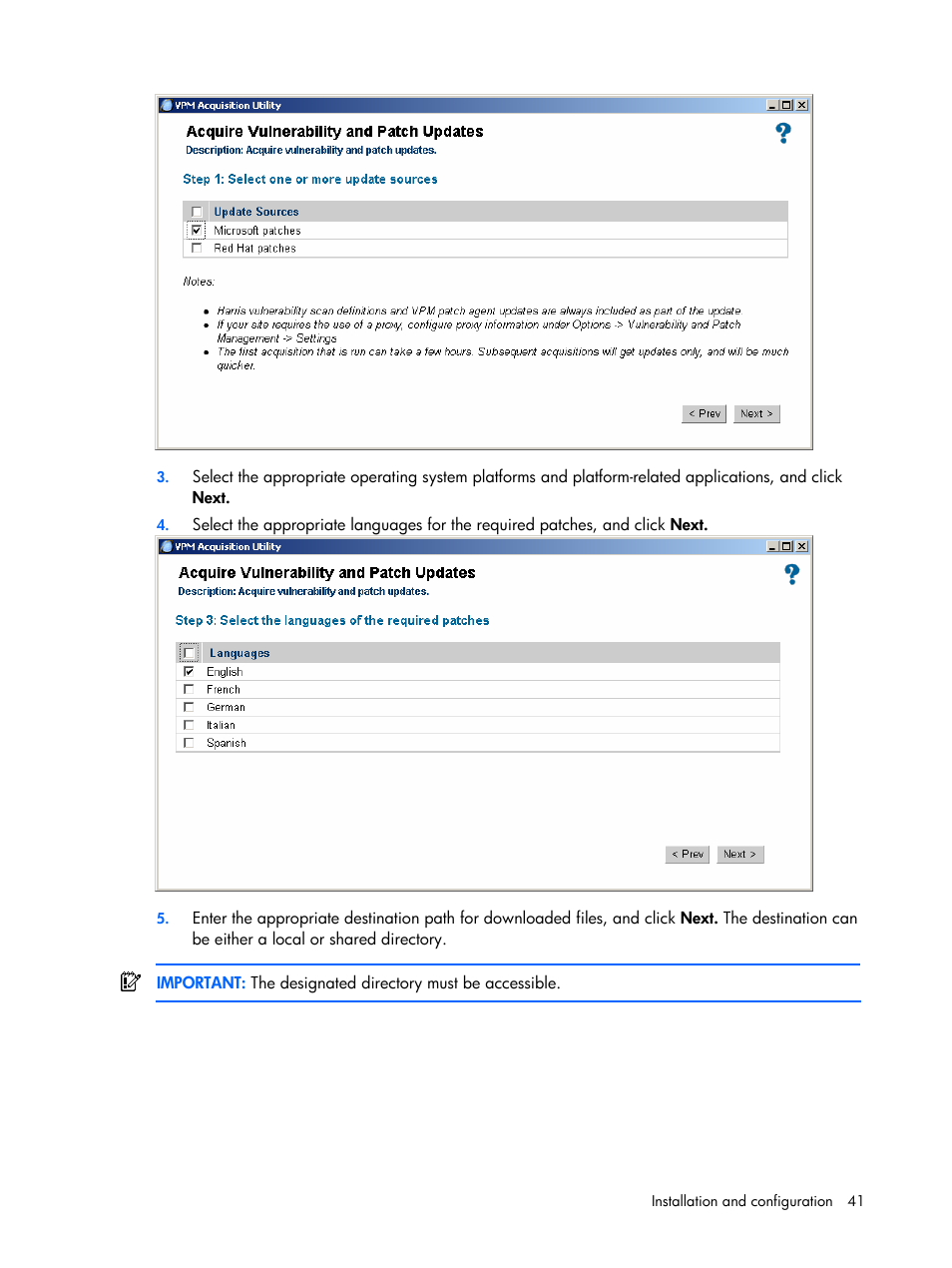 HP Insight Vulnerability and Patch Manager Software User Manual | Page 41 / 110