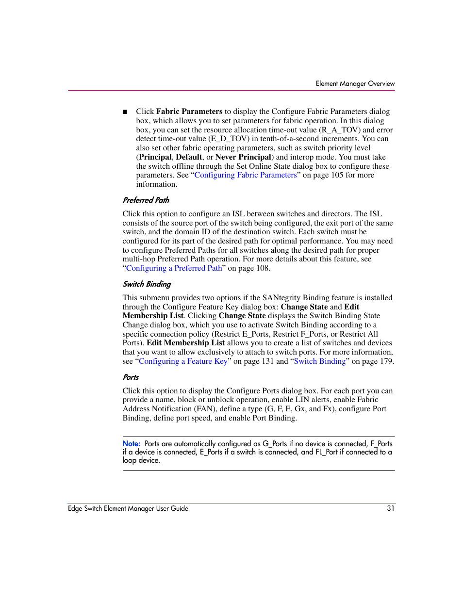 HP StorageWorks 2.12 Edge Switch User Manual | Page 31 / 246