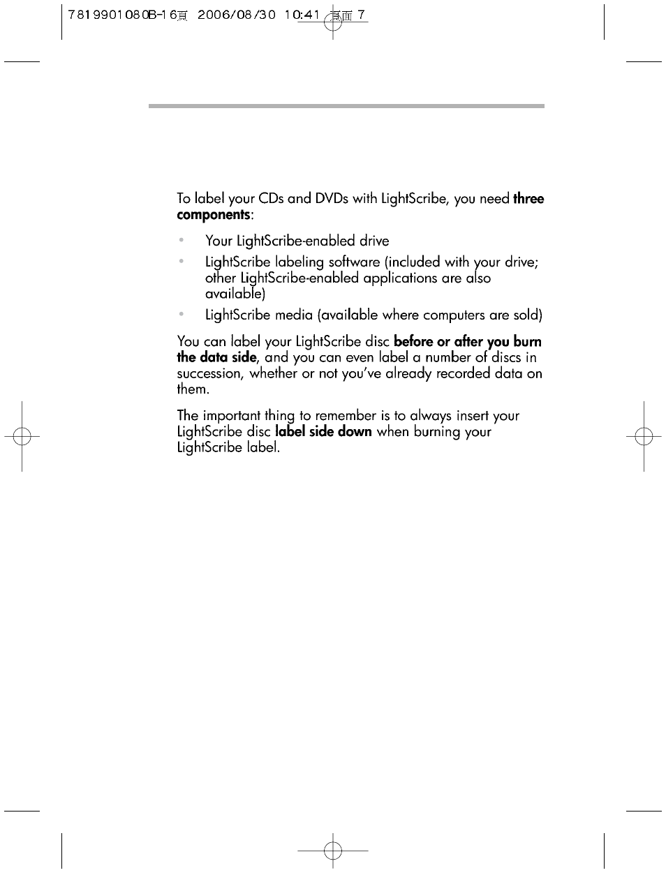Lightscribe, How to use lightscribe | HP bd240i Blu-ray Disc Combo Writer User Manual | Page 7 / 16