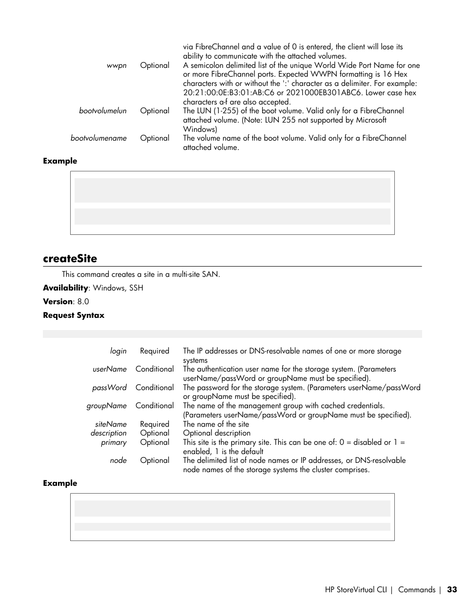 Createsite | HP LeftHand P4000 SAN Solutions User Manual | Page 33 / 102