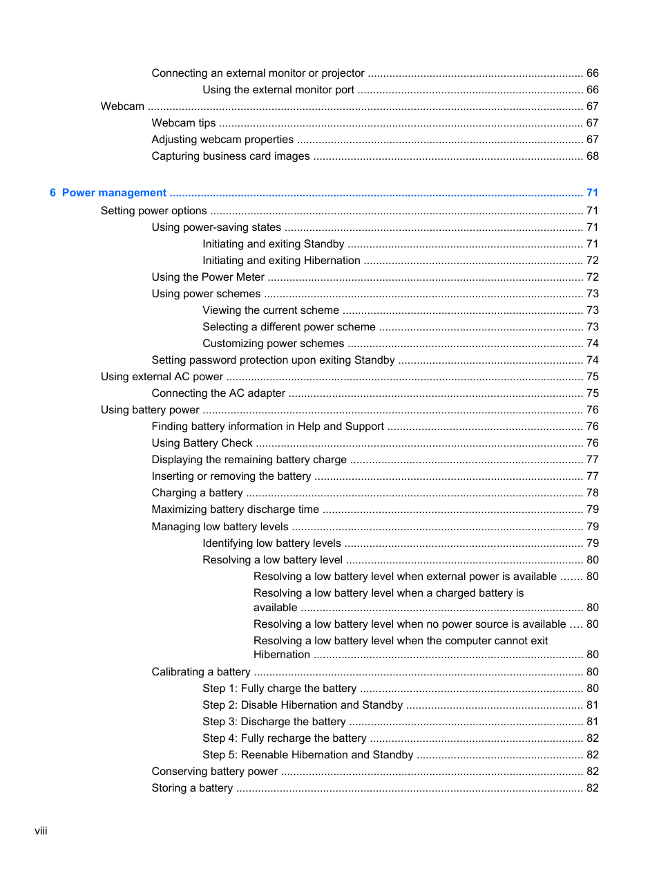 HP EliteBook 2740p Tablet-PC User Manual | Page 8 / 179