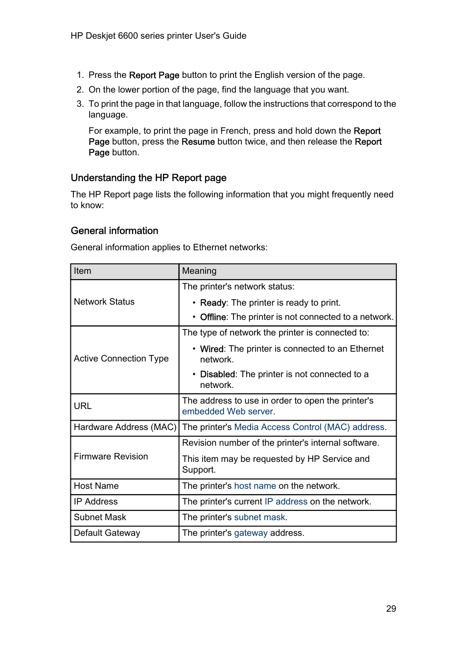 General information | HP Deskjet 6620 Color Inkjet Printer User Manual | Page 29 / 157