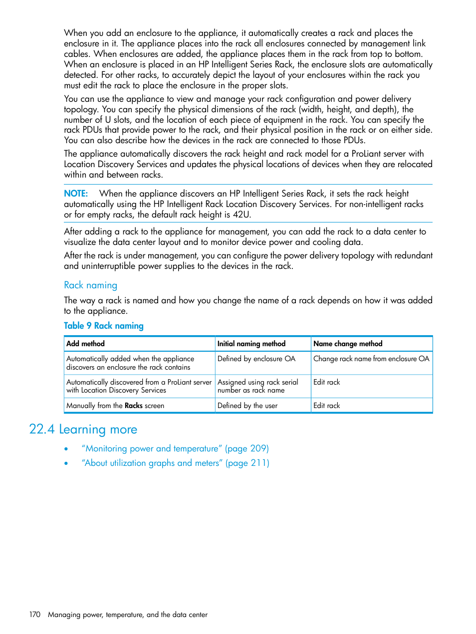 4 learning more | HP OneView User Manual | Page 170 / 344