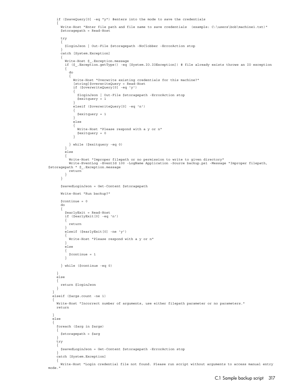 HP OneView User Manual | Page 317 / 344