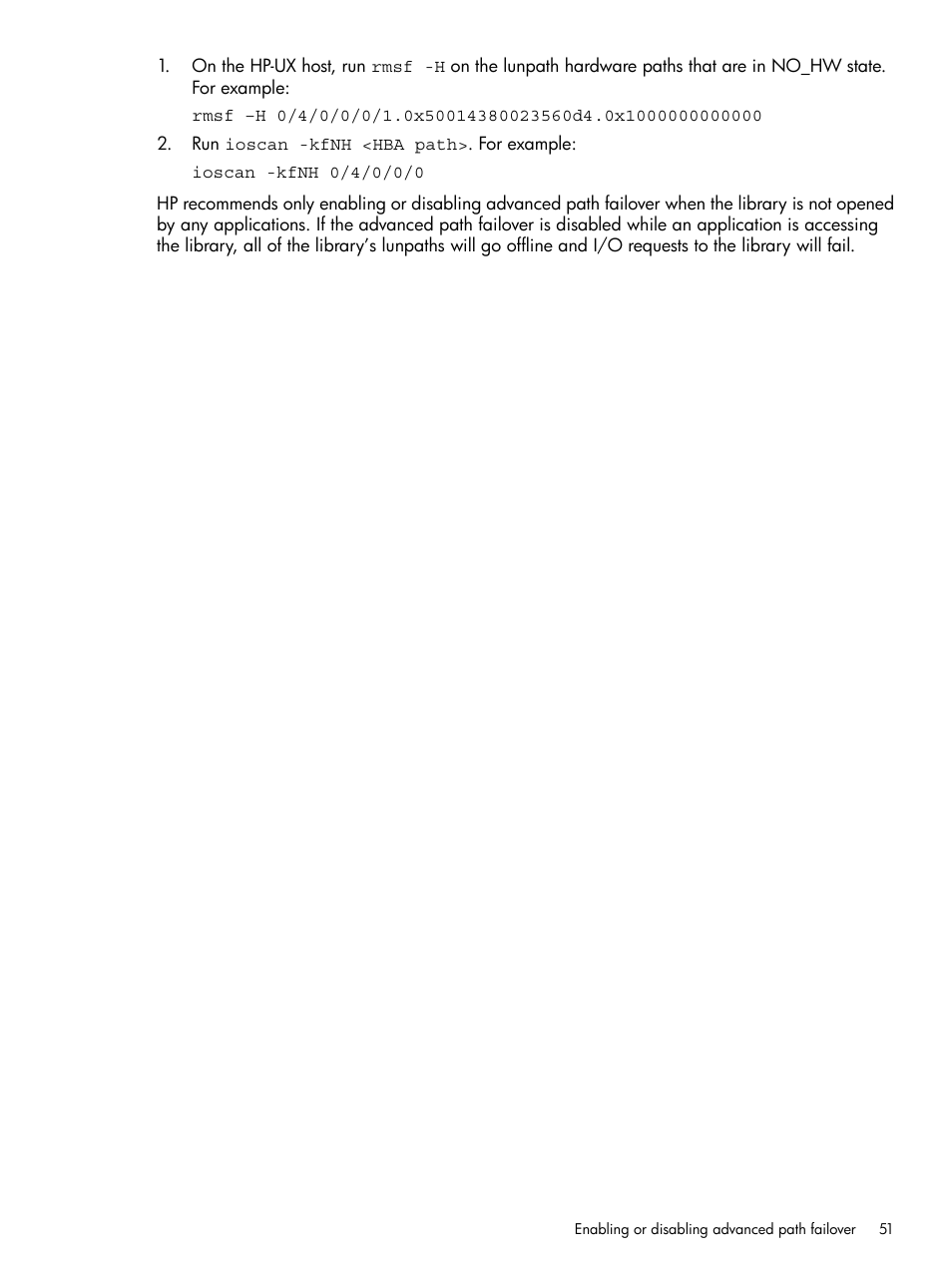 HP StoreEver MSL6480 Tape Library User Manual | Page 51 / 70
